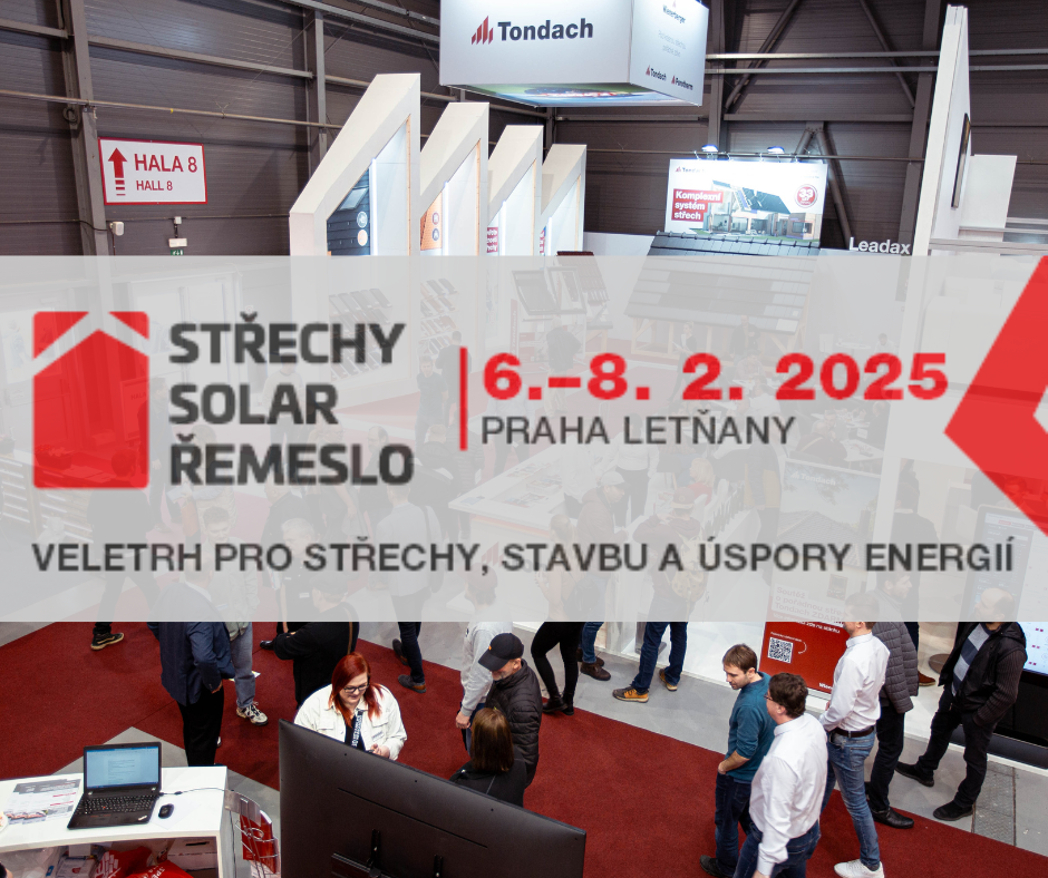 Veletrh STŘECHY-SOLAR-ŘEMESLO představuje novinky a špičkové technologie